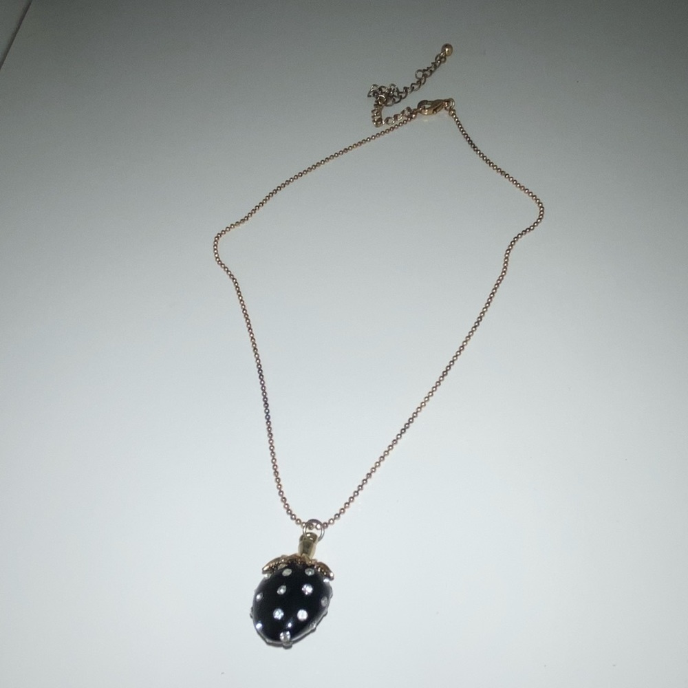 Super cute strawberry necklace
